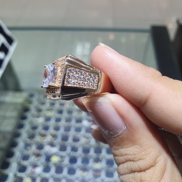 cincin cowo pria mata putih mpp emas