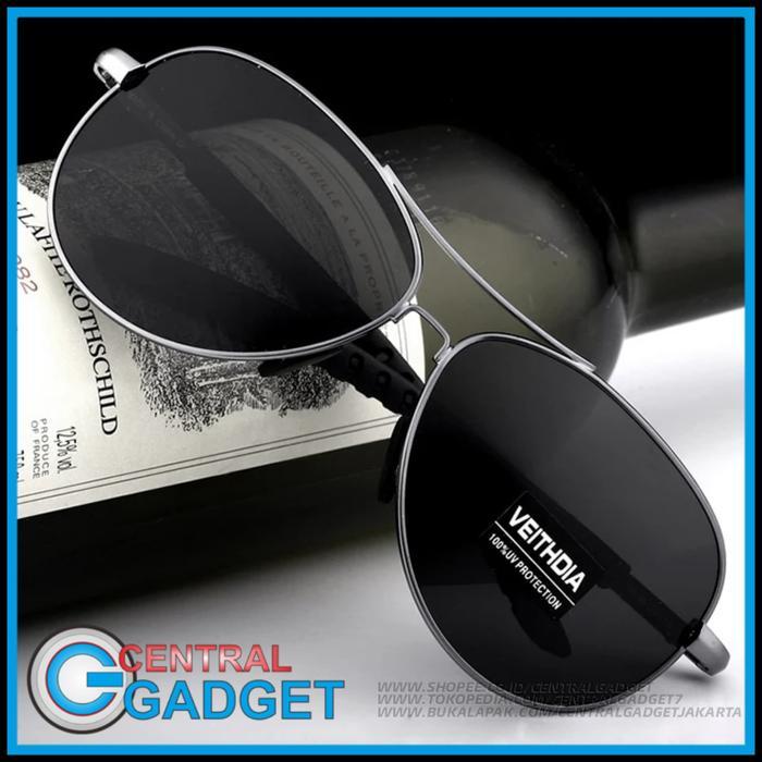 Hot Item Kacamata Aviator Polarized Sunglasses Original Veithdia 3088