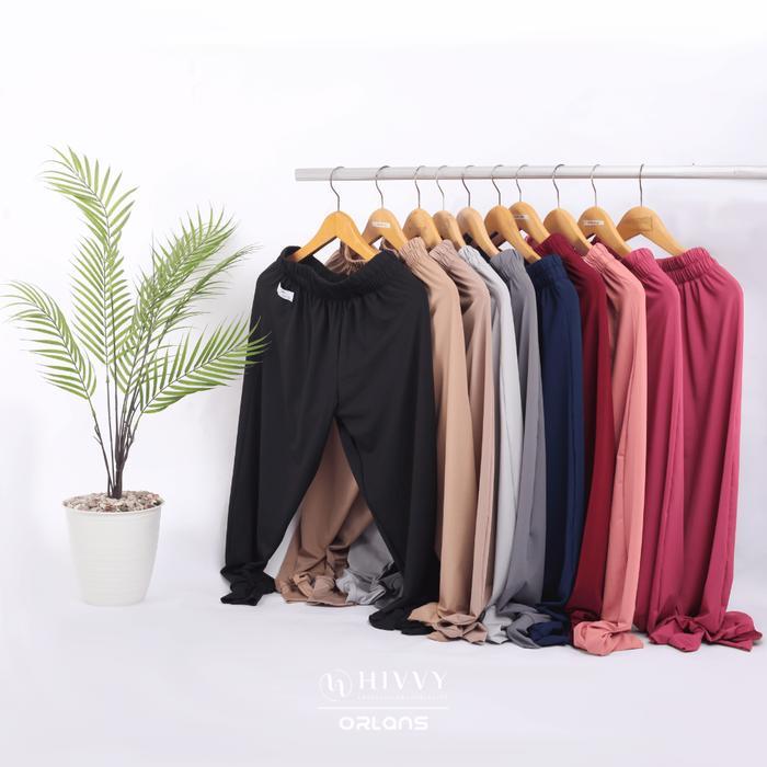 Hivvy X Orlans - Celamis  Kerut Jogger Celana Dalaman Gamis Jersey Premium Ban Karet Inner Pants Wan