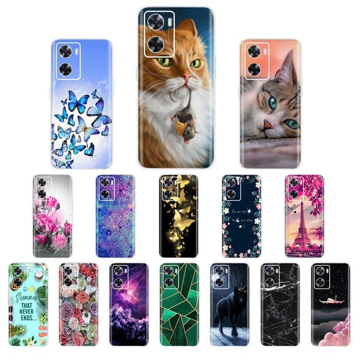 For OPPO A57 4G Case Soft TPU Silicone Case For OPPO A77 5G
