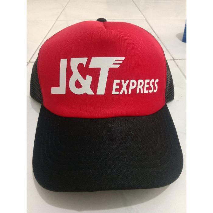 Topi JNT Express Trucker, Versi Black-Red Hat