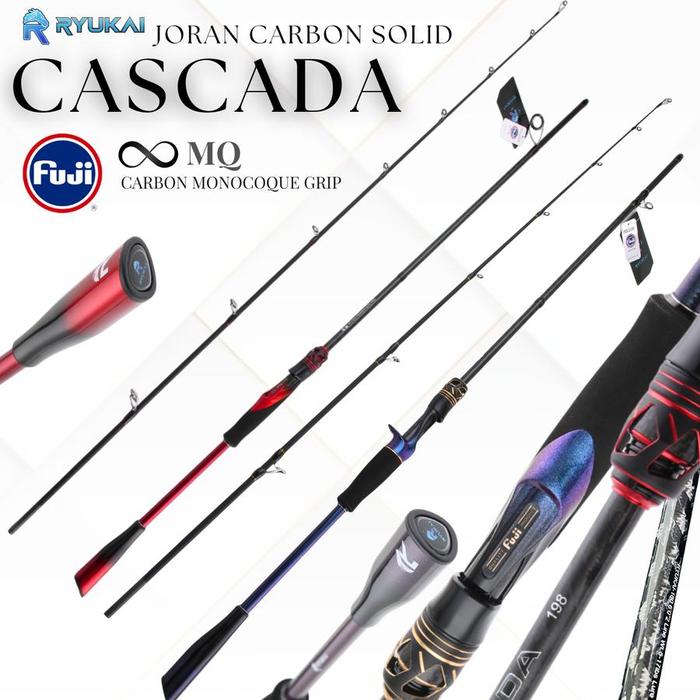 Joran Carbon Solid Fuji 8-17 lbs 10-20 lbs 180 198 Cm Ryukai Cascada