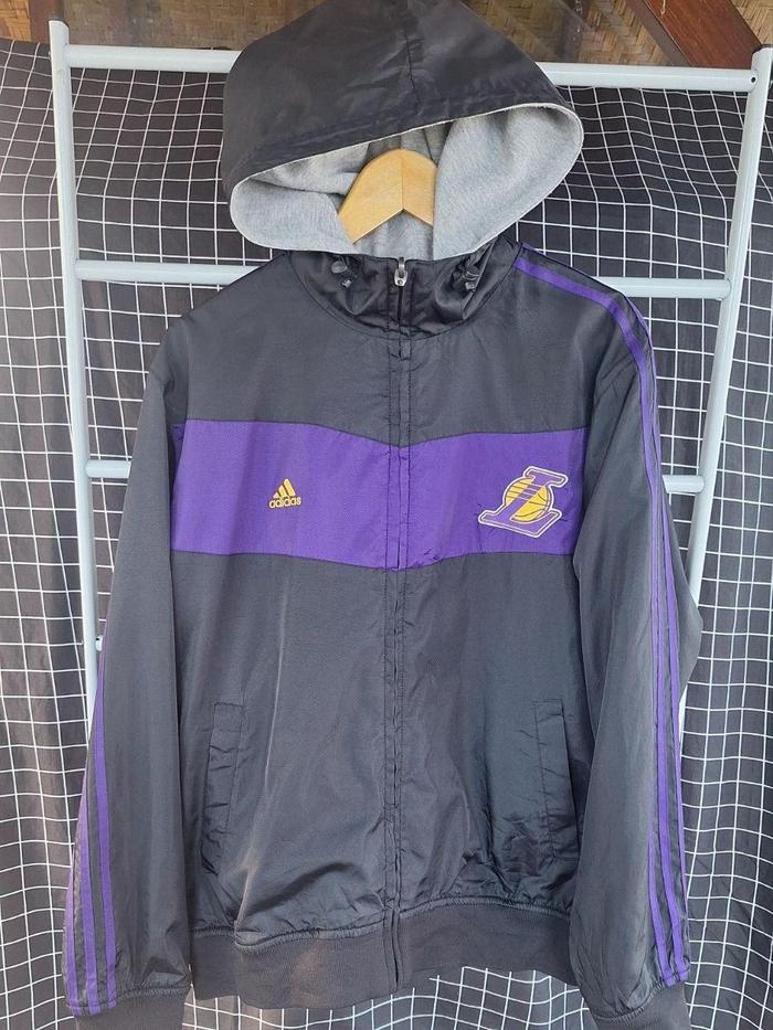 ADIDAS NBA Los Angeles Lakers Reversible Jacket Youth | Jaket Adidas NBA LA Lakers
