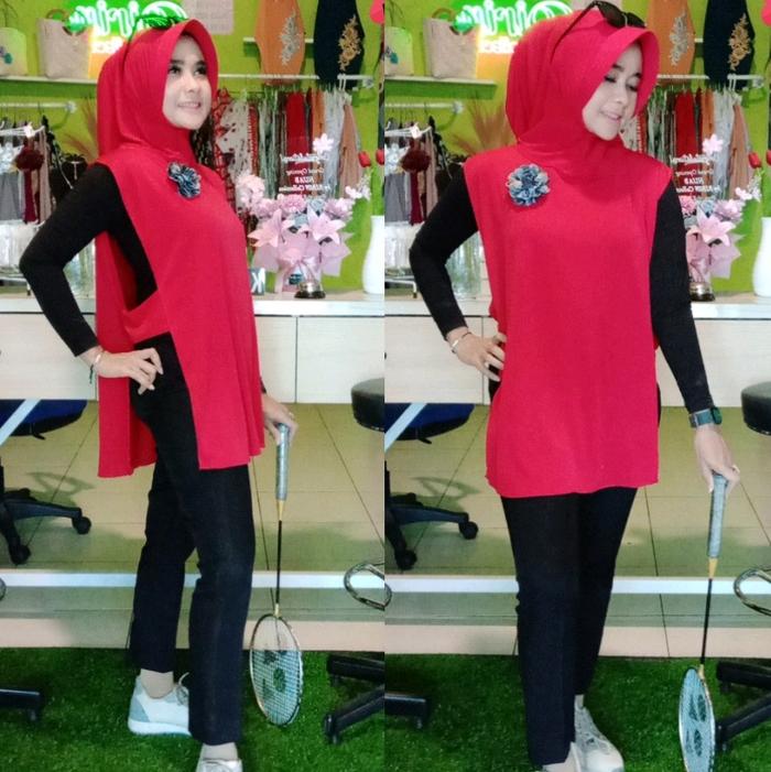 Hijab hoodie sport antem by Ririn Collection