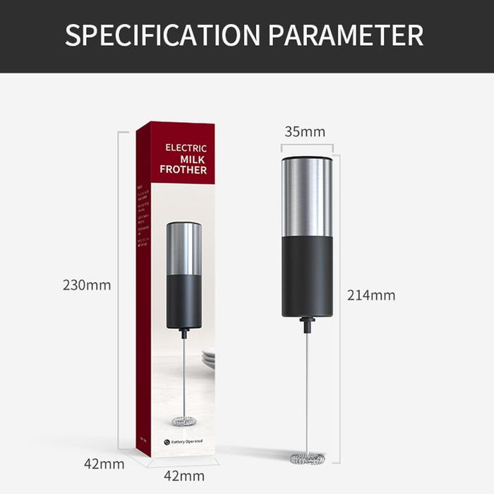 Portable Rechargeable Electric Milk Frother Foam Maker Handheld