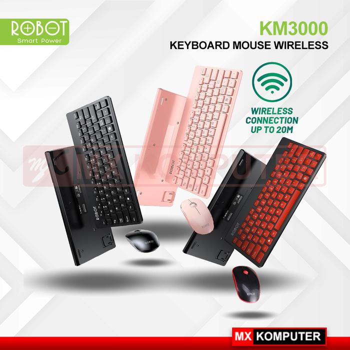 Wireless Keyboard and Wireless Mouse Combo ROBOT KM3000