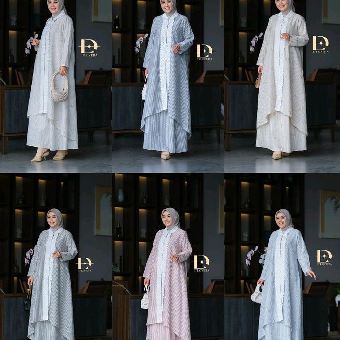 Stelan Rok terbaru Saba Set Tunik premium Ori by Dlovera