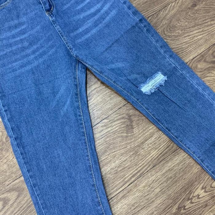[Luxe.Dlabel] - E17 Jeans | Celana Panjang Highwaist Wanita Jeans Wanita Polos Ripped Jeans High Wai