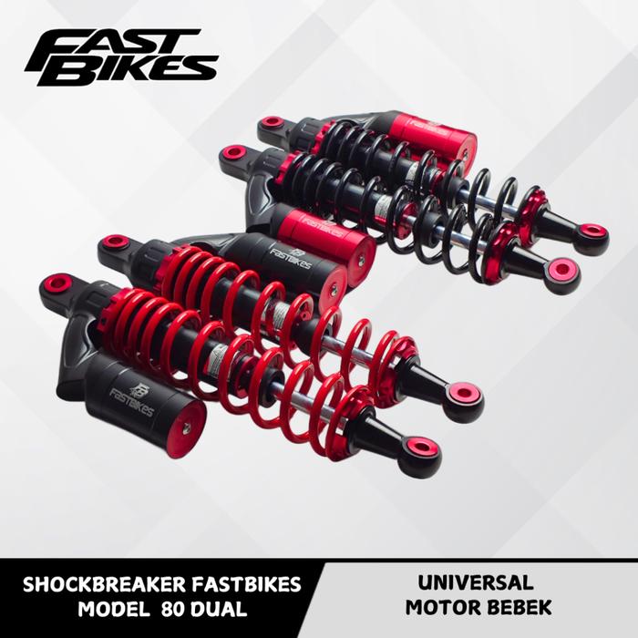 Shockbreaker FASTBIKES Tabung Atas Model RCB 280 340 Bebek Universal Supra Fizr Vega Jupiter Z 80