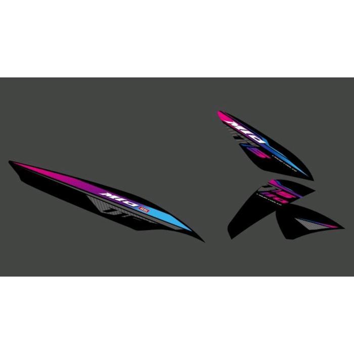 STRIPING TRANSPARAN MIO J / MIO GT 115 CUSTOM RAINBOW OSEAN