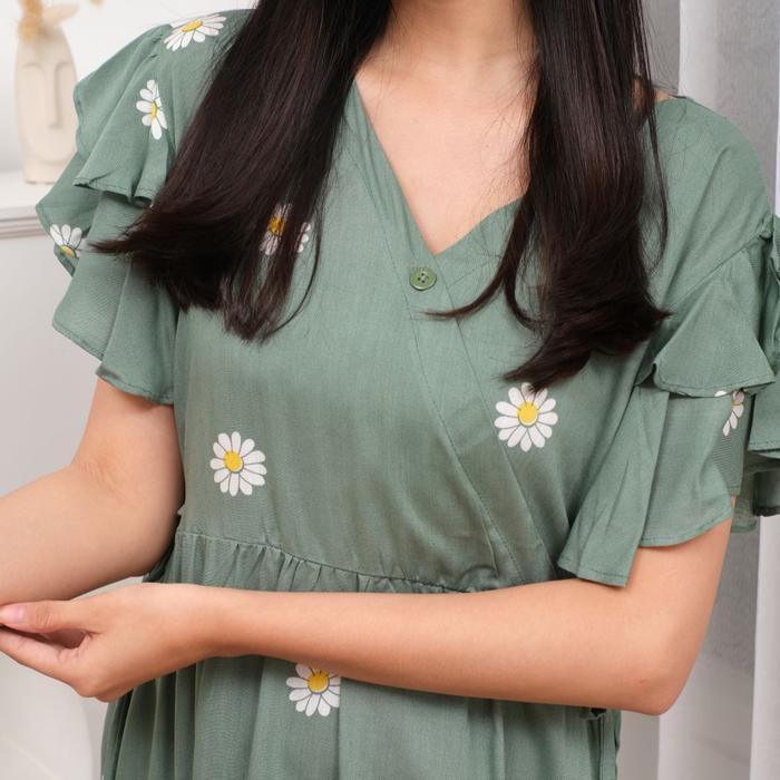 Fatma Dress/ Daster Busui Friendly/ Lovely Dress/ Homedress/ Homewear kekinian/ Daster Premium