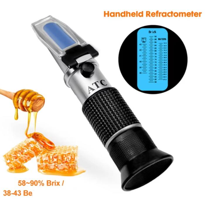 Refraktometer Alat Ukur Madu 3in1 Honey Refractometer 58-90%Brix - JN838