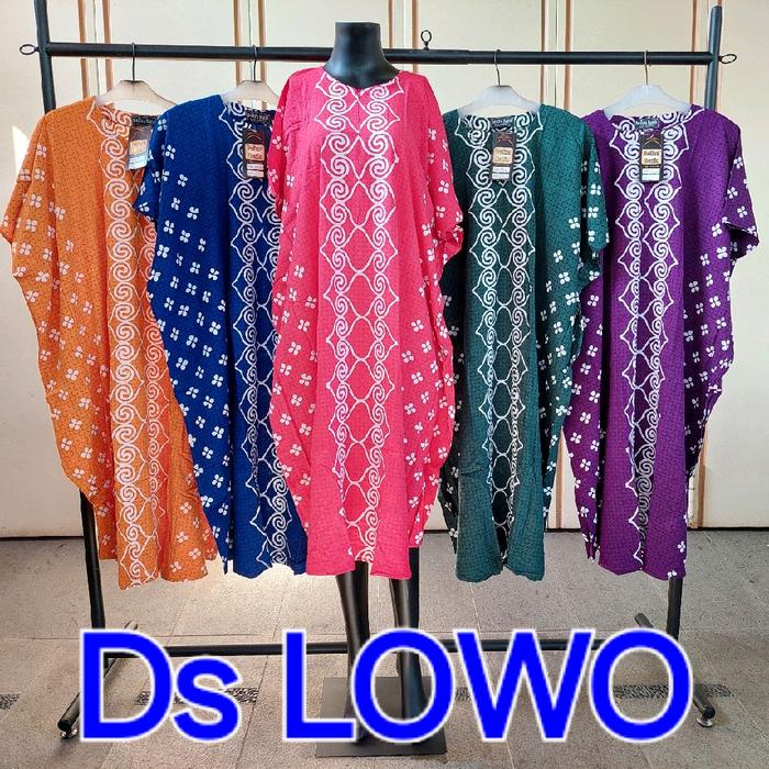 Daster LOWO cap BELIZA motif rantai bulat daster  lowo  tebal  premium Batik Kain Rayon Busui Pekalo