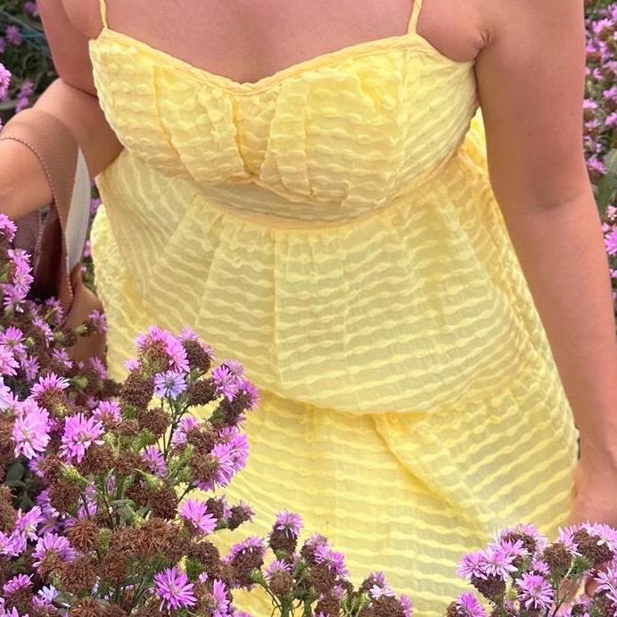Sunflower Dress  ( WITH BRA CUP )