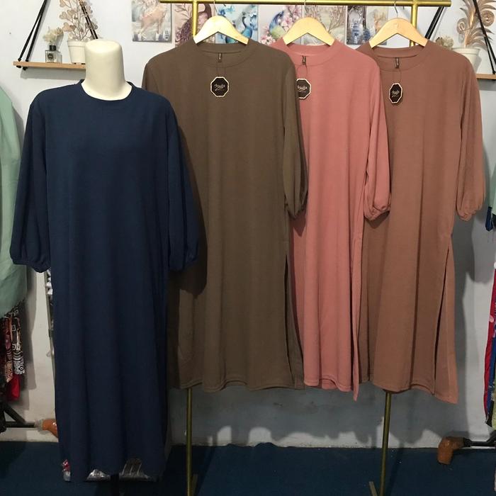 ￼AQUILA Atasan Long tunik belah samping wanita // Long tunik Aquila