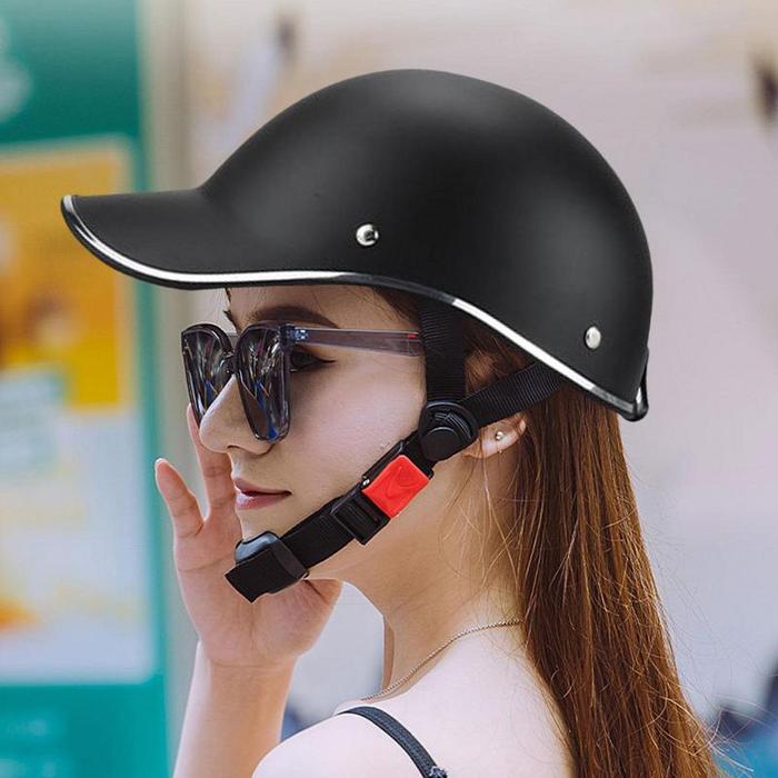 Helm Sepeda Motor Helm Setengah Musim Panas Pengendara Motocross Topi