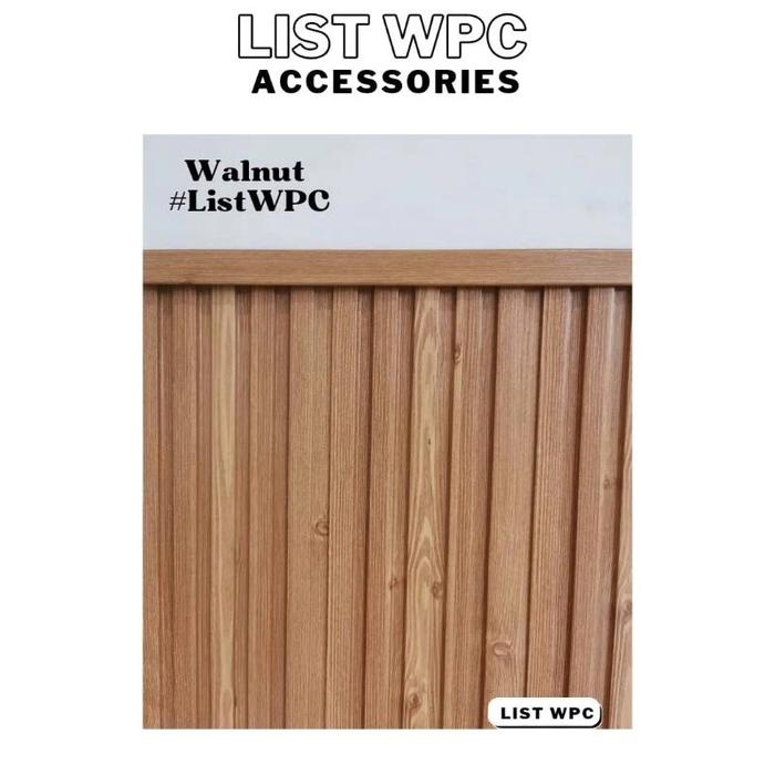 [2.9METER] LIST SUDUT SIKU L WPC WALLPANEL/ LIST PENUTUP WPC PER BATANG LIS WALL PANEL LIS WPC SIKU 