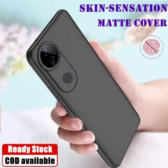CASE UNTUK VIVO V50 / V50 LITE / V40 LITE SILIKON MOTIF HITAM PREMIUM SOFT CASING HP