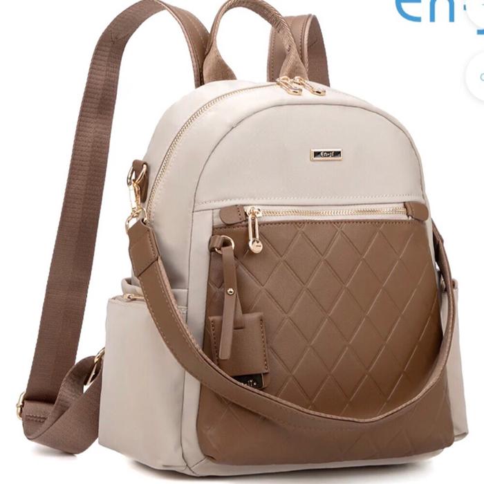 Tas ransel Enji Musan Backpack wanita - Cream