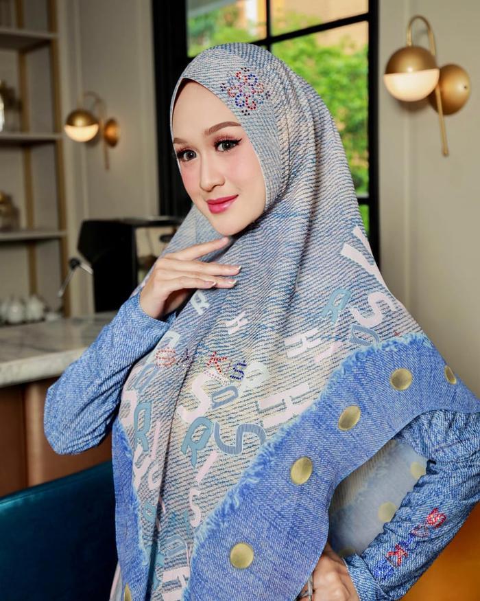 Khimar Motif Printing Sarkis | Sarkis | Jilbab Wanita