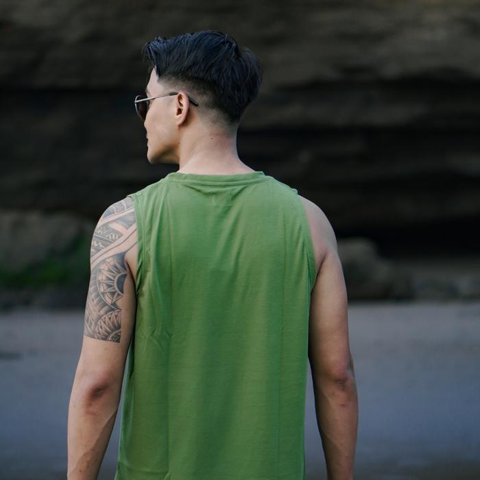 Tanktop Pria Cocobeach X Beachwell Tanktop Pantai Tanktop Gym Fitness Olahraga Outdoor