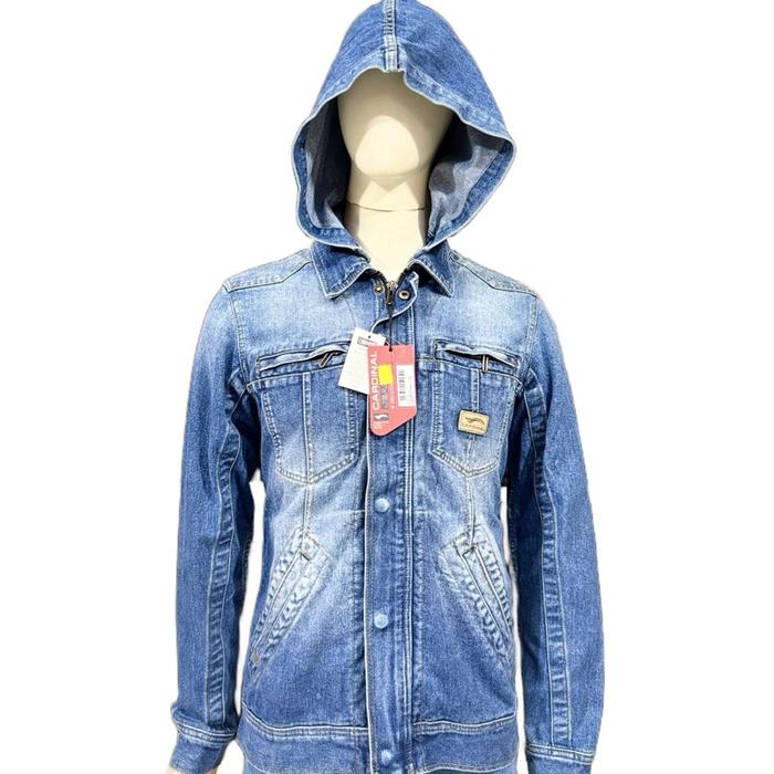 Cardinal Jaket Jeans Ori 100% Denim Katun Slim Fit Cocok Untuk Kerja Acara Formal Tampilan Smart Cas