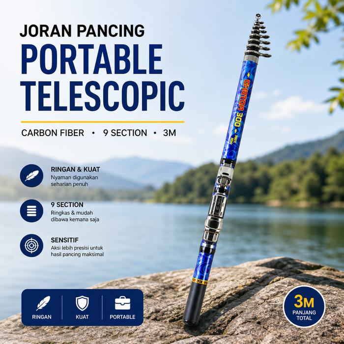 MalakuMall | Joran Pancing Spinning Carbon | Joran Pancing Spinning Carbon Fiber | Joran Pancing Sec