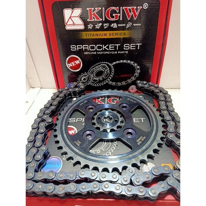GEAR SET SUPRA X 125 / GIGI TARIK SUPRA X 125 / PAKET GIR RANTE SUPRA X 125 / CHAIN KIT SUPRA X 125 