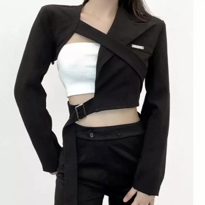 ALIYA CANDY'S Rossy Blazer Crop / korean crop blazer style / blazer tali crop