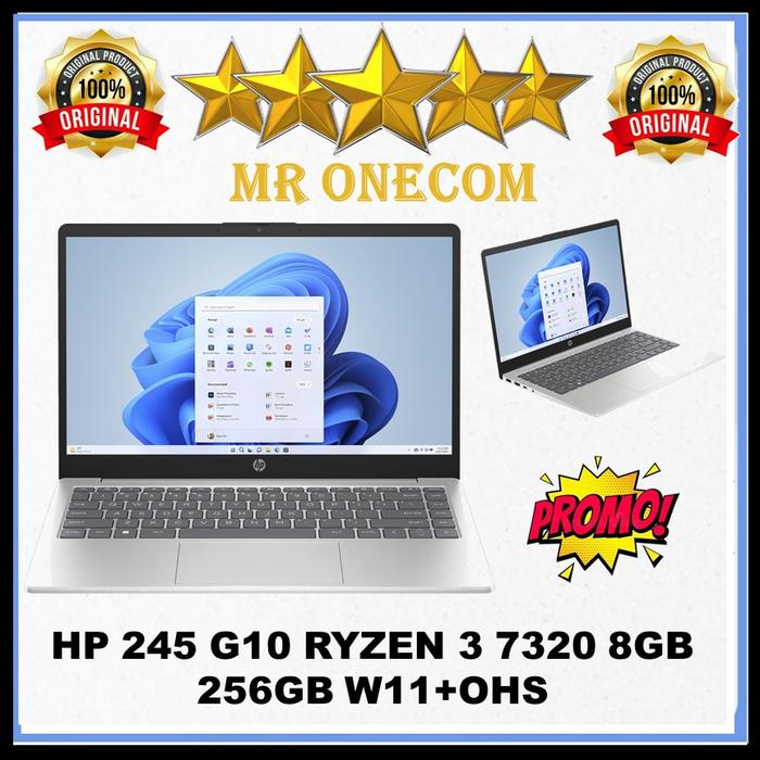 HP 245 G10 RYZEN 3 7320 8GB 256GB W11 14.0
