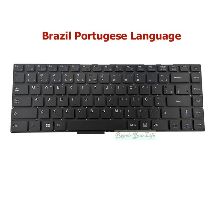 US Spain Latin Brazil Replacement Notebook Keyboards for EZBook S5