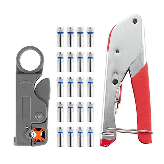 Network Cable Tool Set Crimping Pliers Set Coaxial Cable Press Pliers