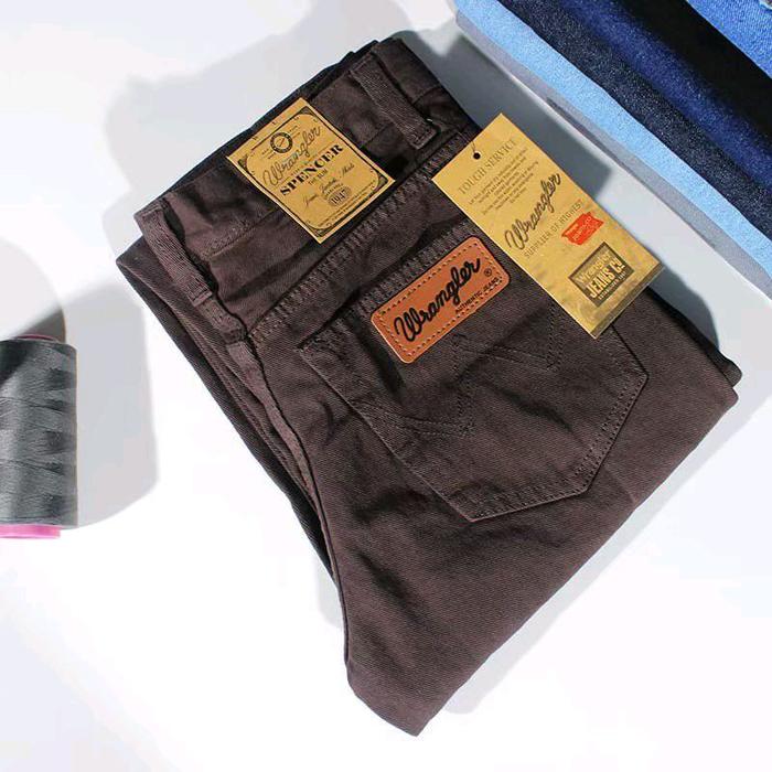 W R A N G L E R! ! ! Celana Jeans Pria Coklat Size 27-44 Wrangler Celana Jeans Pria Size Jumbo Premi