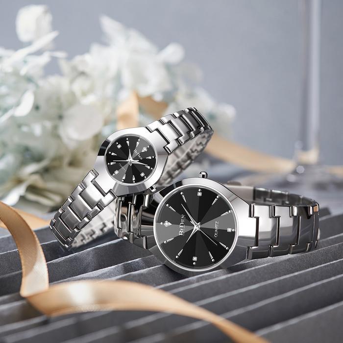 SALE BIDEN Jam tangan Couple Mode Santai Tahan Air Kuarsa jam tangan pria wanita  YN0104-G