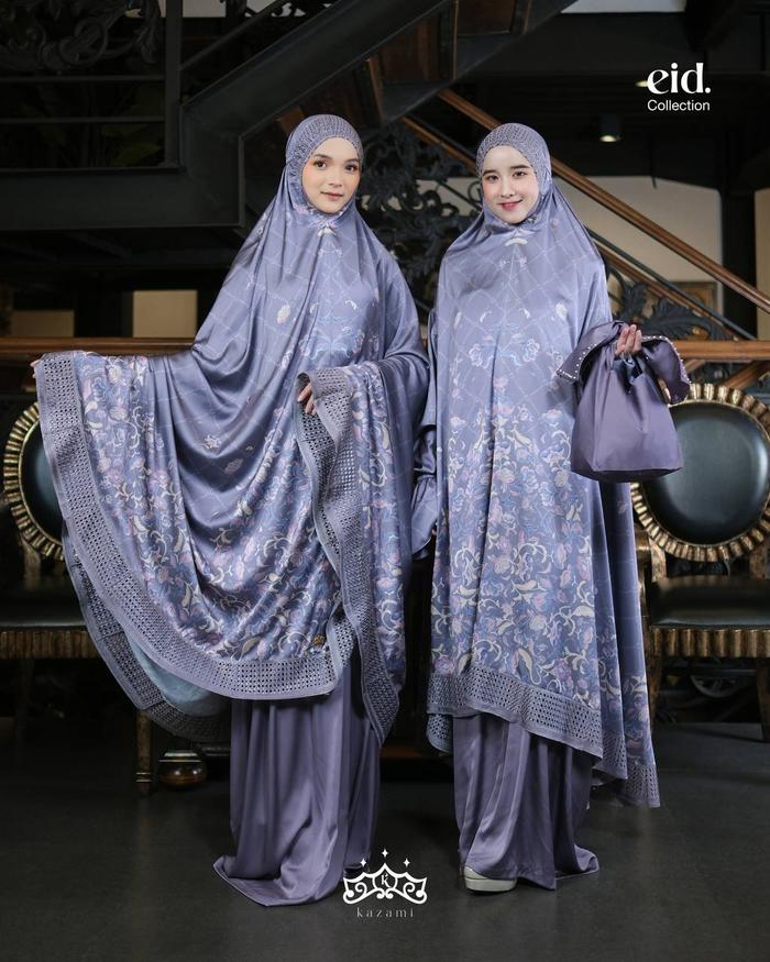 Kazami Store Telekung Ainun Eid Collection Mukena Printing Free Sjadah