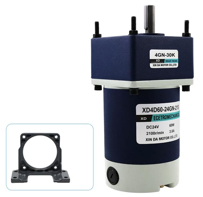 Best Deals 60W DC Gear Motor Mini High Torque Gearbox Worm Gear