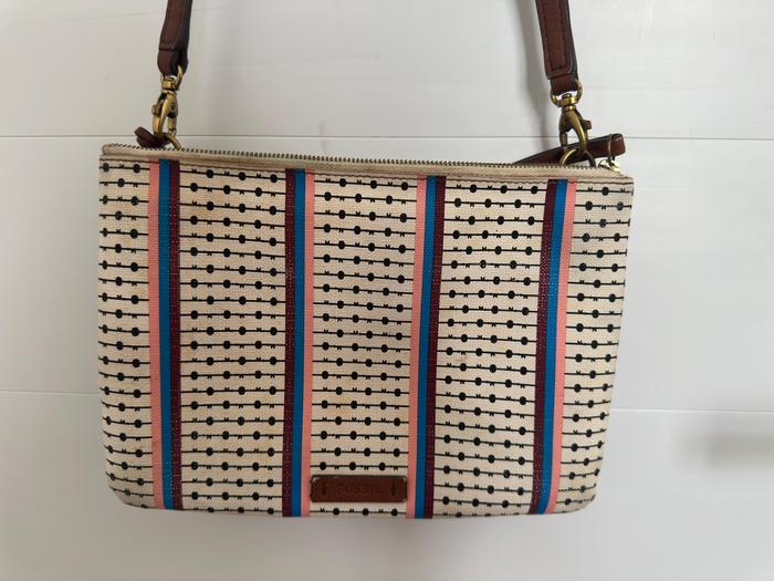 Fossil Devon Crossbody Double Zipper