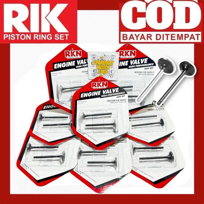 klep set / payung klep VARIO 110 karbu KVB in & ex RKN RIKEN
