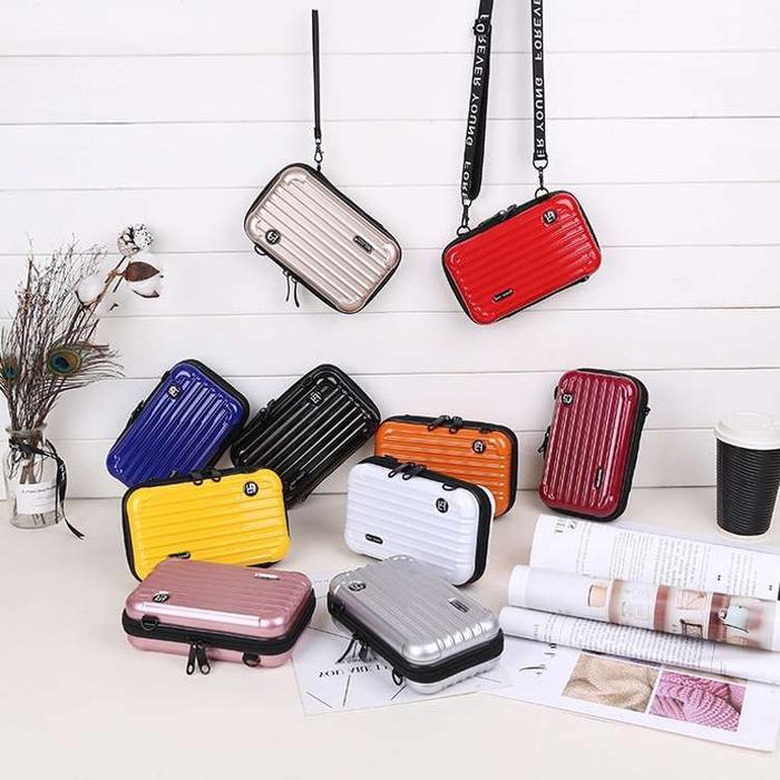 【Flash Sale】Tas Selempang Koper Mini Wanita Forever Young/Tas Koper Mini/Crossbody Selempang Mini ta