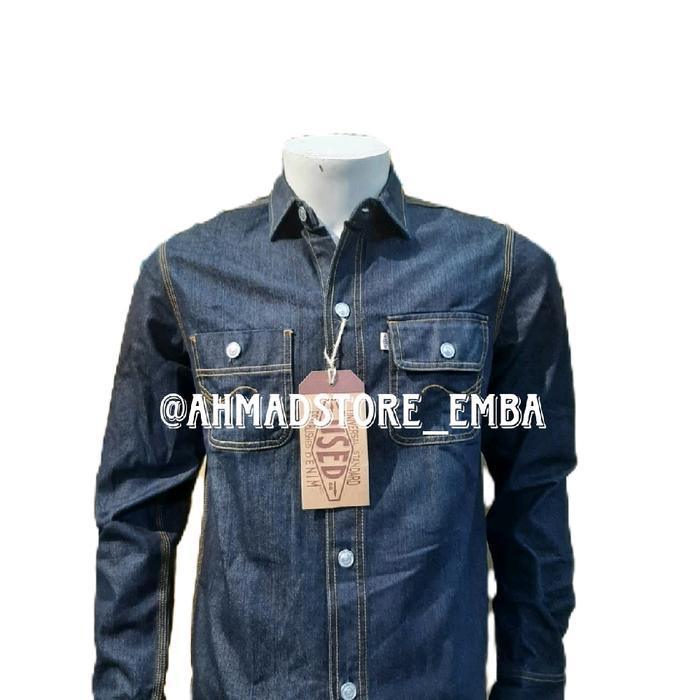 Jaket used jeans bahan denim