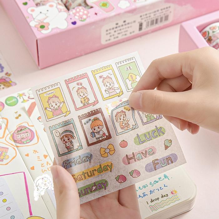 [READY] Aimilo Stiker Momo Buku Jurnal Stiker lucu Untuk Menghias Alat