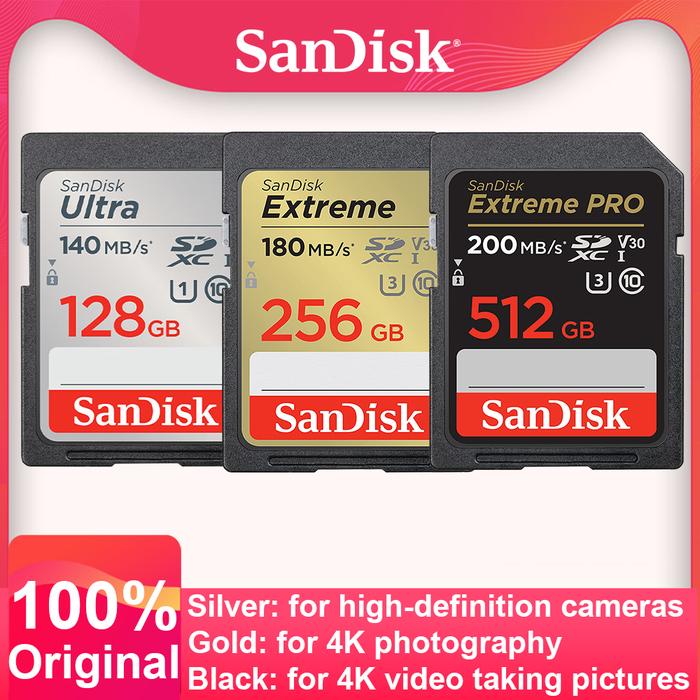 SanDisk Ultra Extreme Pro Memory Card SD Card 32GB 64GB 128GB 256GB