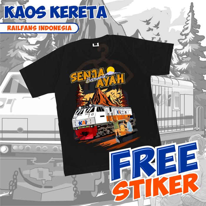 Kaos Kereta Api SBA CC201 Baju Kereta Api KAI Railfans Indonesia
