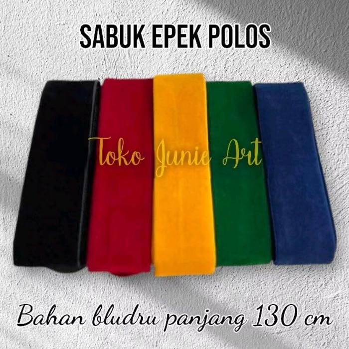 Sabuk Epek Busana Adat Jawa Bludru Polos Sabuk Beskap 130 Cm