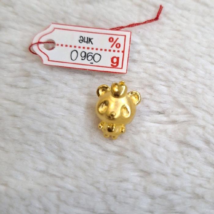 Gelang emas 24k panda apel