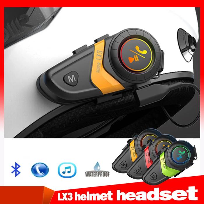 LX3 Motorcycle Helmet Bluetooth Headset Wireless Bluetooth Headset
