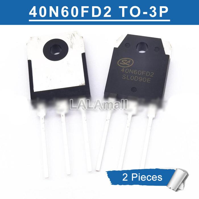 2Pcs 40N60FD2 TO-3P SGT40N60FD2PN TO3P 40N60 40A/600V IGBT Transistor
