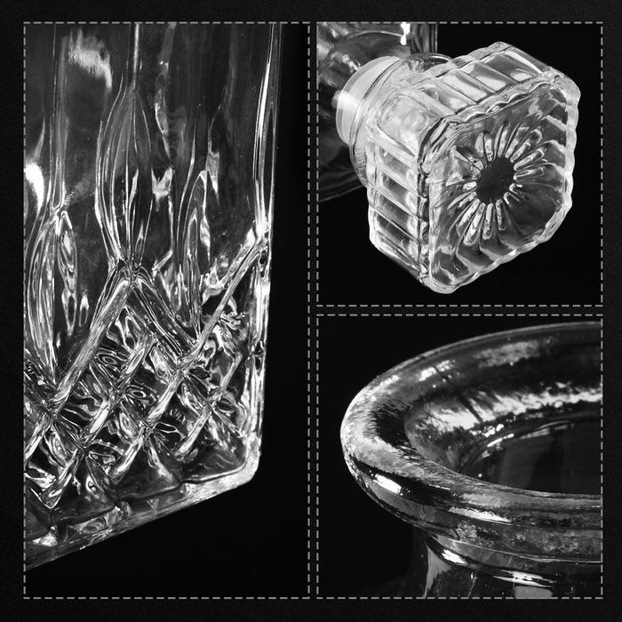 Decanter Glass Bottle Liquor Scotch Luxury 950ml - EJ50HF