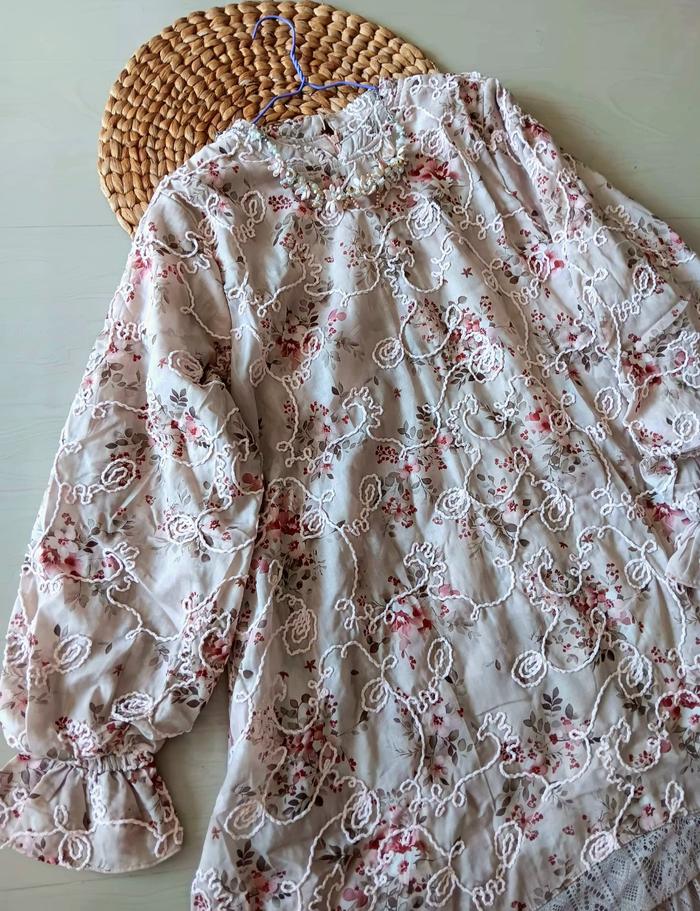 DRESS AFI KATUN 3D BORDIR TIMBUL MIX CHANTILY PREMIUM