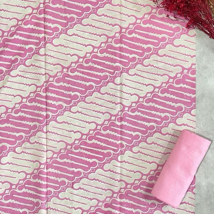 Kain batik doby parang pastel set doby doby polos